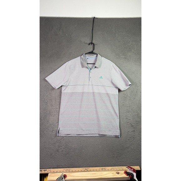 Adidas Shirt Mens‎ Large Striped Performance Golf Polo Athletic FX1988 A238001 - Picture 1 of 10